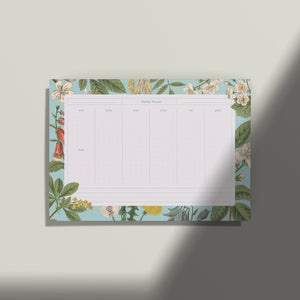 A4 Weekly Planner - Vintage Flowers - ShapeMixer