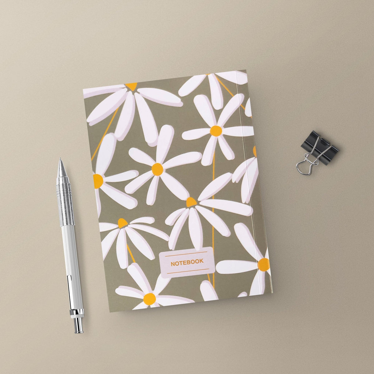 A5 Soft Notebook - Daisies - ShapeMixer