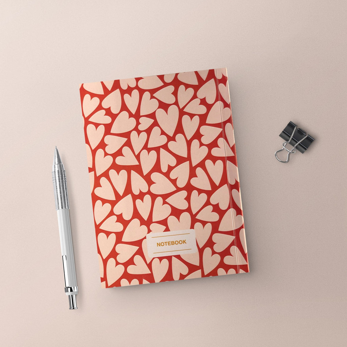 A5 Soft Notebook - Hearts - ShapeMixer