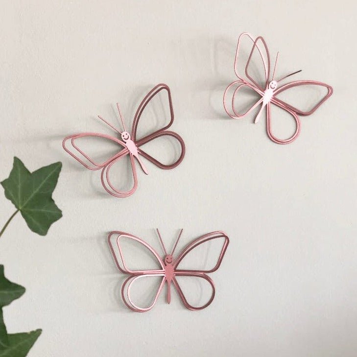 Pack of 3 Smiley Butterflies - ShapeMixer