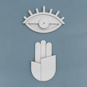 סמלי ברכה לתלייה על הקיר - דגם עין - ShapeMixer