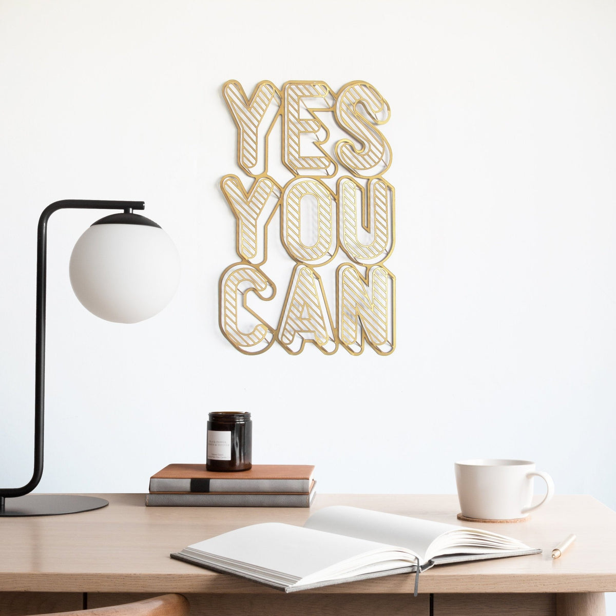 YES YOU CAN Inspirational Phrase - ShapeMixer