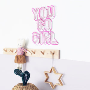 YOU GO GIRL Inspirational Phrase - ShapeMixer