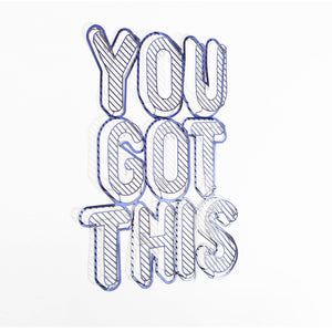 YOU GOT THIS Inspirational Phrase - ShapeMixer